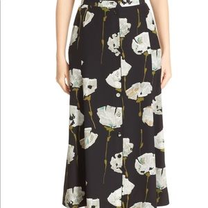 Lafayette 148 New York Carissa Floral Midi Skirt